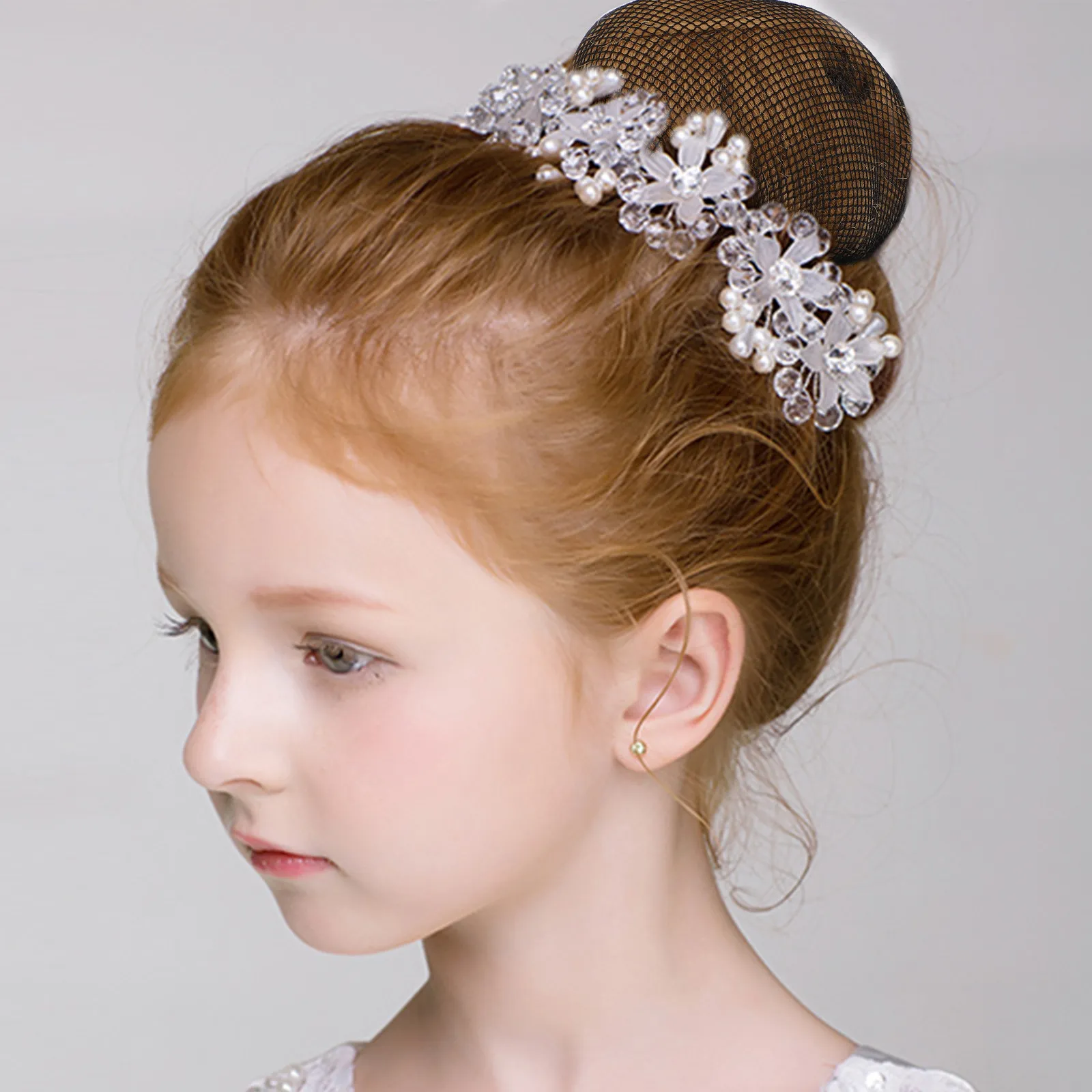 

10Pcs Elastic Hair Snood Net Bun Cover for Women Girls Hair Restraint Skincare Face Washing Ballet Dance Elegant Delicate