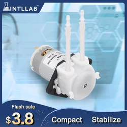 INTLLAB 12V DC DIY Peristaltic Liquid Pump Dosing Pump Peristaltic pump for Aquarium Lab Analytical