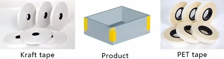 Máquina manual de colagem de fita de canto de papelão Máquina de fazer caixas rígidas Máquina de colagem de cantos de caixa