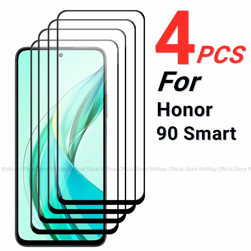 2/4PCS Vetro Temperato Per Honor 90 Protezione Dello Schermo Intelligente Honor 90 Smart Colla Completa Protezione In Vetro Pellicola Del Telefono Per Honor 90 Smart