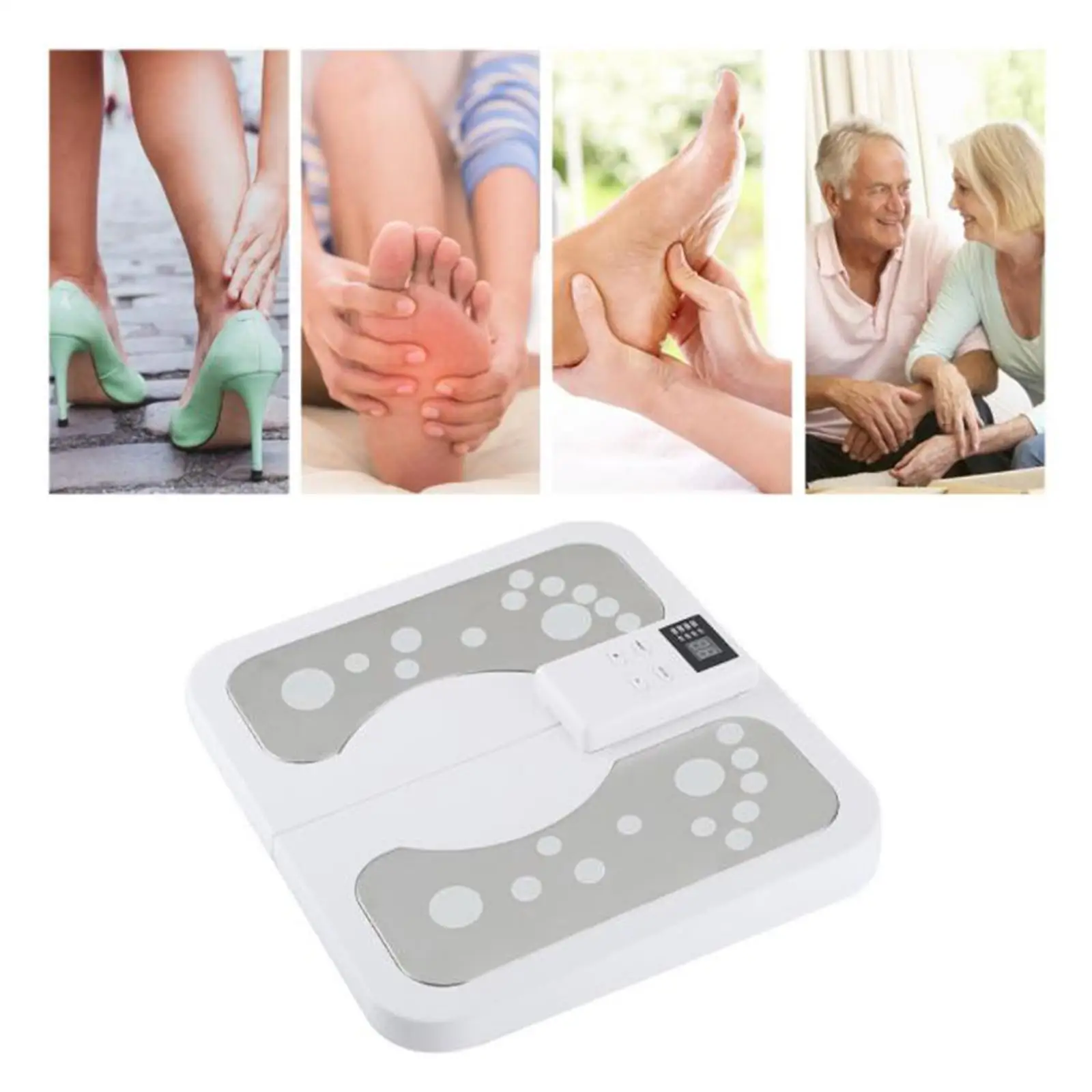 

Low Frequency Pulse EMS Foot Massager Simulator Mat Pad for Plantar Fasciitis and Flow Improvement