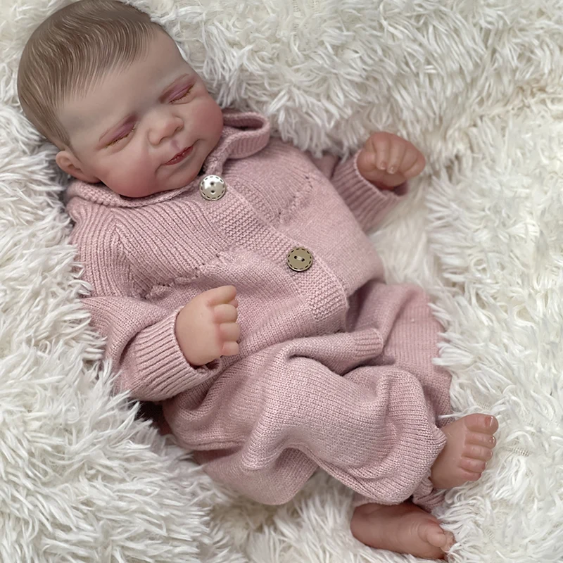 

48CM Reborn Baby Dolls Pascale Soft Body Newborn Baby Size 3D Skin with Visbile Veins Collectible Art Doll Bebe Reborn Toy Gift