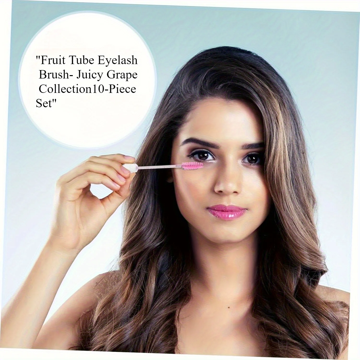 10PCS Eyelash Brush with Dustproof Test Tube Portable Crystal Grafting Eyelash Brush Eyelash Comb Eyebrow Brush Mini Makeup Tool