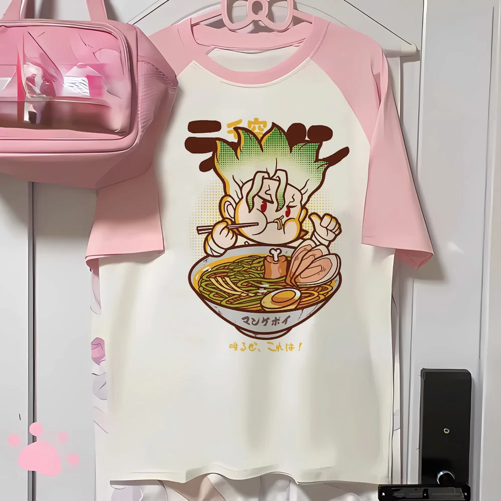 Dr Stone shirt women baddie cheap alternative  kawaii 2000s top tees cutecore dollette emo graphic japan