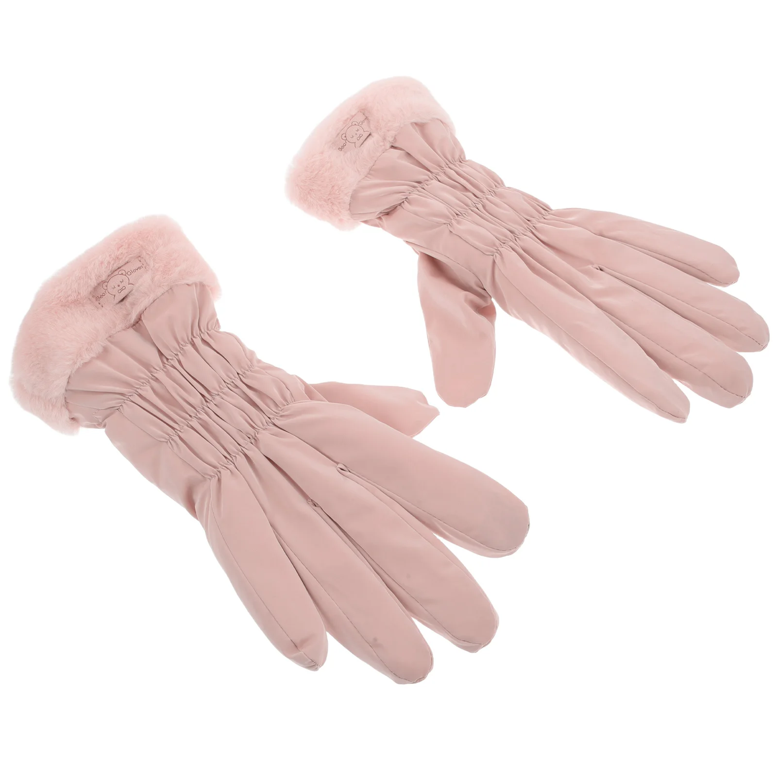 

Women's Thermal Gloves Furry Touch Girls’ for Bike Warm Skin-feel Fabric Insulated Winter Soft Lining Cozy Miss Lined