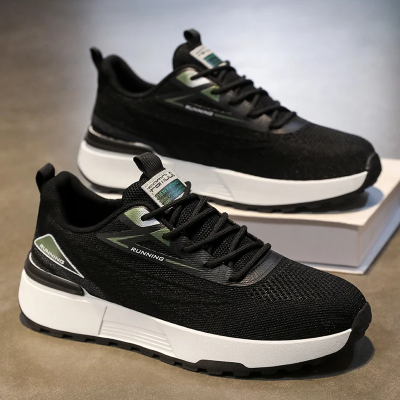 

New Outdoor Casual Sports Shoes for Men Leather Fashion Non-slip Wear-resistant Four-season Men Shoes Trendy Tenis Para Hombre