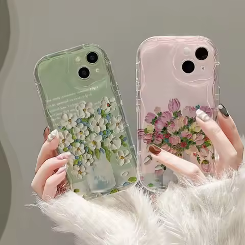 Oil Painting Flower Case For Xiaomi POCO X7 X6 Pro C65 F6 M6 X5 F3 F4 M3 M4 X4 GT X3 NFC Mi 15 14 11 Lite 5G NE 12T 12 Fundas