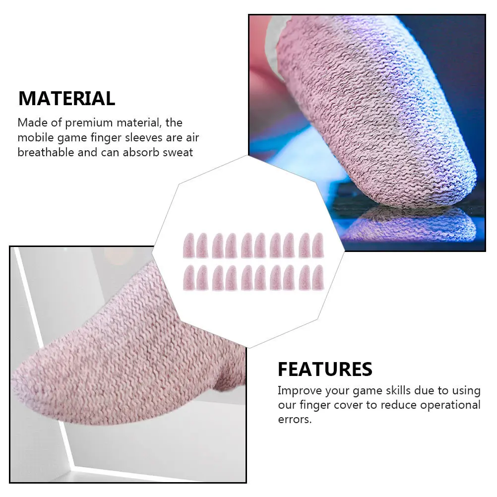 

13 пар игровых напальчников из углеродного волокна: легкие, впитывающие пот, сенсорные чехлы для комфортной игры на телефоне