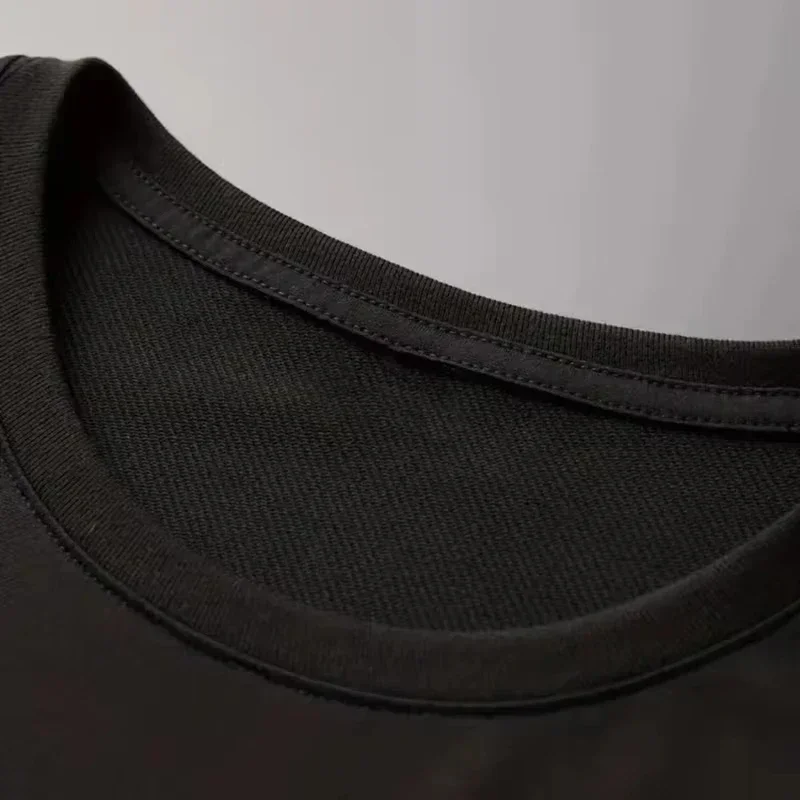 سانت مايكل خمر تفعل الكتابة على الجدران القديمة رسمت RIPS قوس قزح حروف تصميم خمر تي شيرت قصير الأكمام جودة عالية