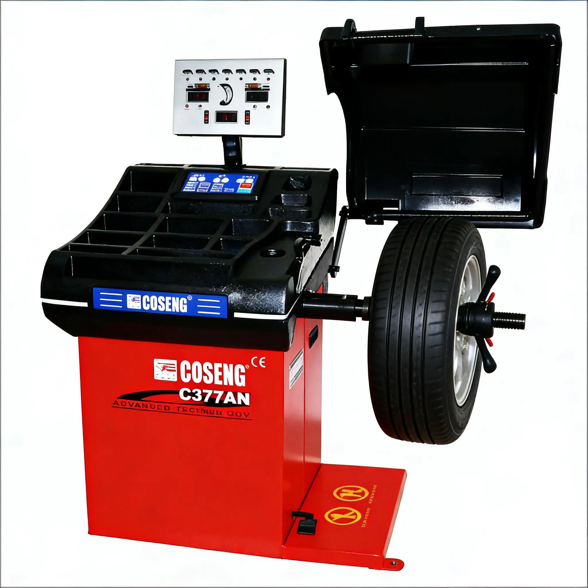 Coseng C377AN Automatic Wheel Balancer & Wheel Alignment Equipment Infrared Laser Tyre Changing Machine