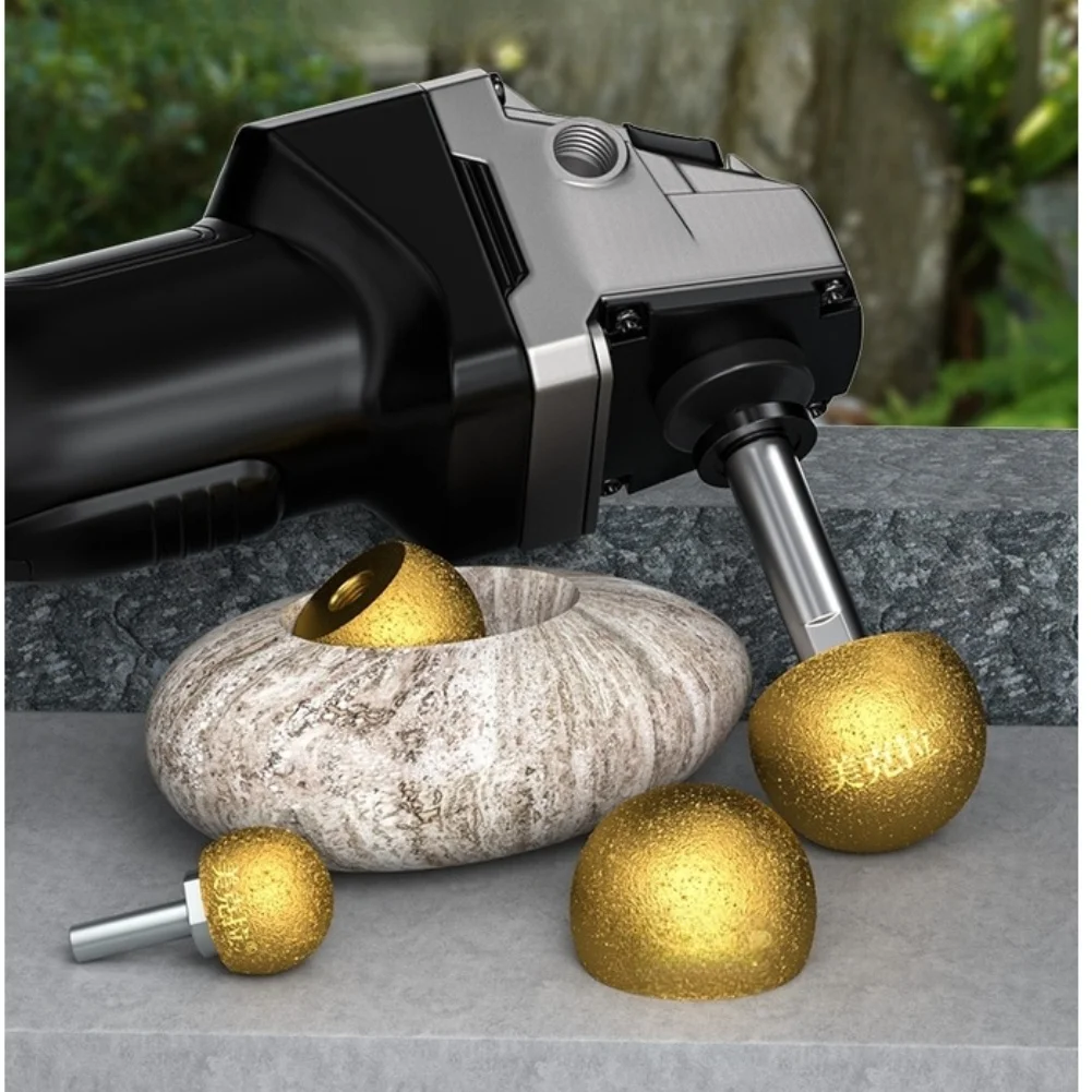 

For Internal Grinding Tool Mushroom Head for Stone and Pebble Crafts 30+50mm Size Brazed Abrasive Wheel for Angle Grinder Use