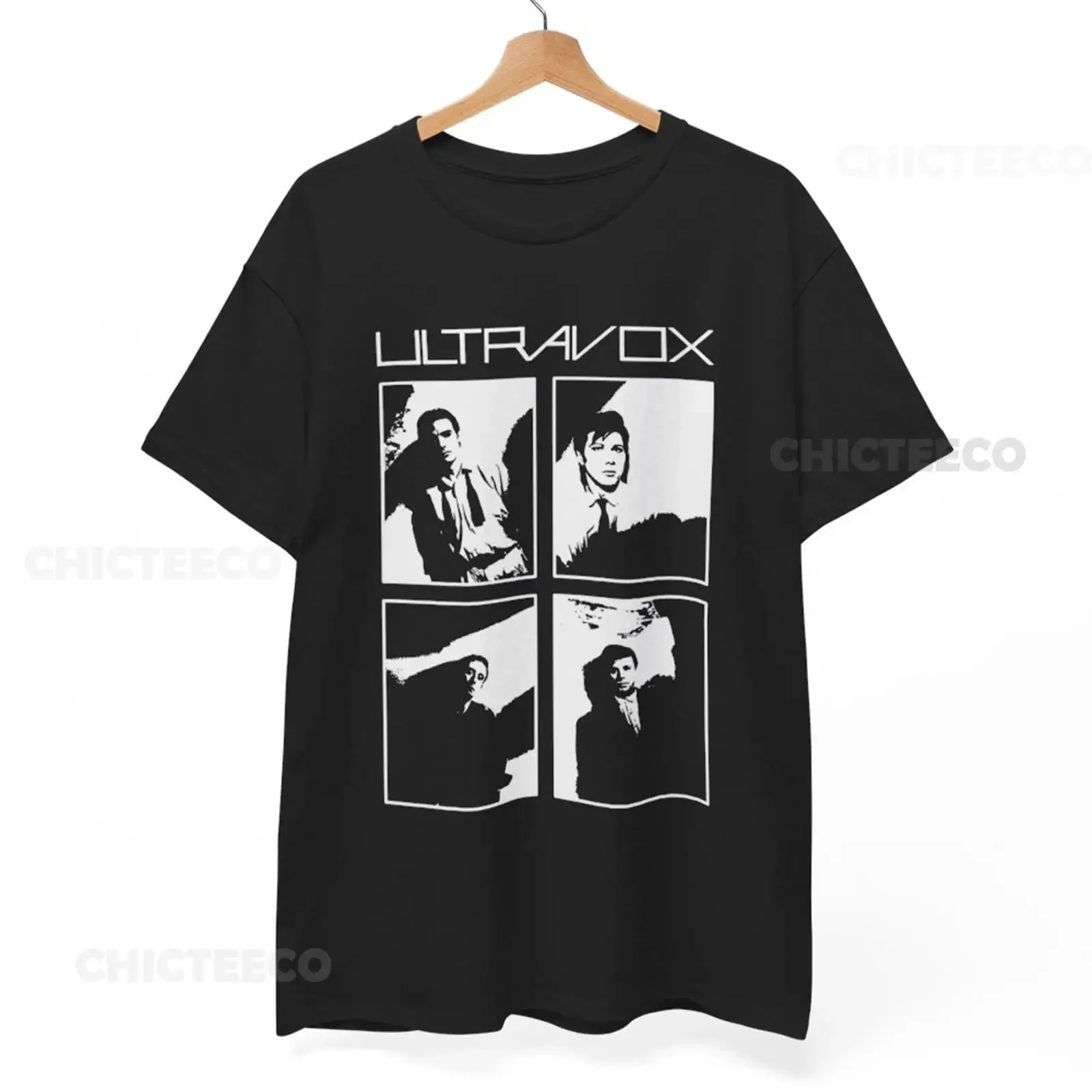 Футболка Ultravox Human League Orchestral Manoeuvres in the Dark, винтажная, с эффектом потертости, дышащая, для повседневной носки, в стиле кэжуал.