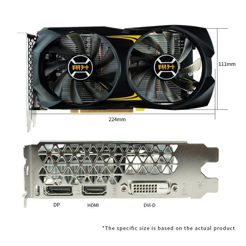 ASL NVIDIA GeForce GTX 1660 Super 6GB GDDR6 192Bit PCI-E 3.0 8 Pin Gaming Video Card Graphics Card HDMI-compatible DP DVI For PC