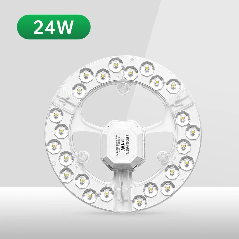 Led ضوء السقف استبدال وحدة 220 فولت Led لوحة 24 واط دائرة مستديرة مصباح ليد لوحة لوحة تركيبية لمصباح السقف وأضواء المروحة #1