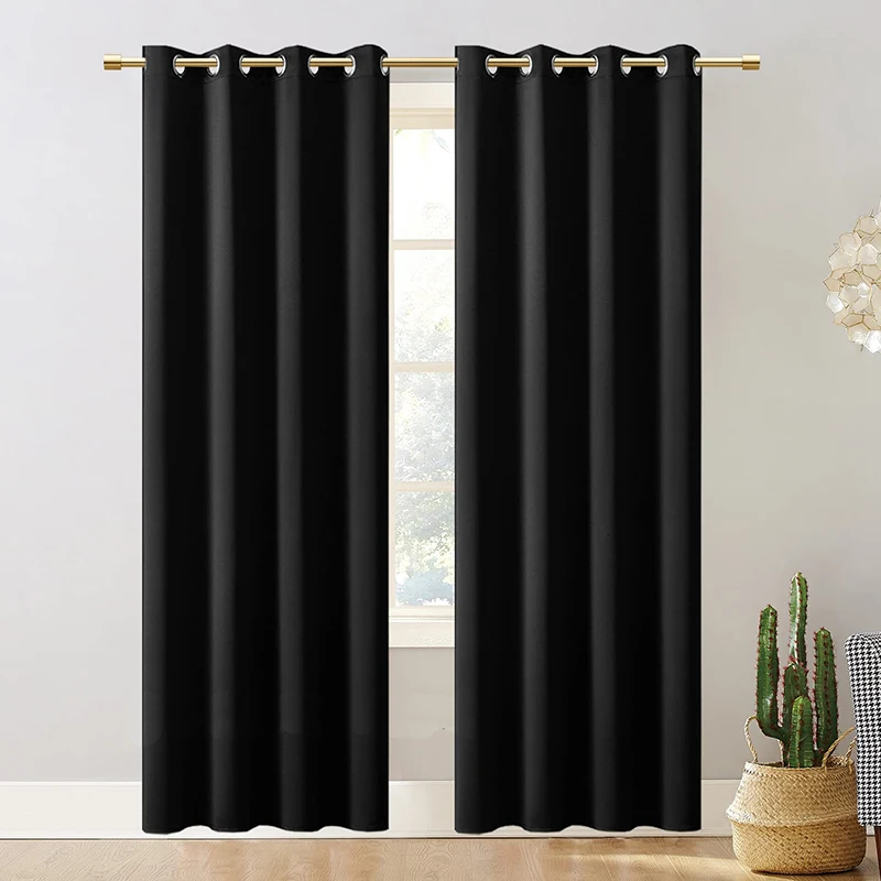 Modern Blackout Thermal Door Curtain Solid Closet Curtain for Bedroom Closet Lightproof Privacy Doorway Curtain for Sliding Door