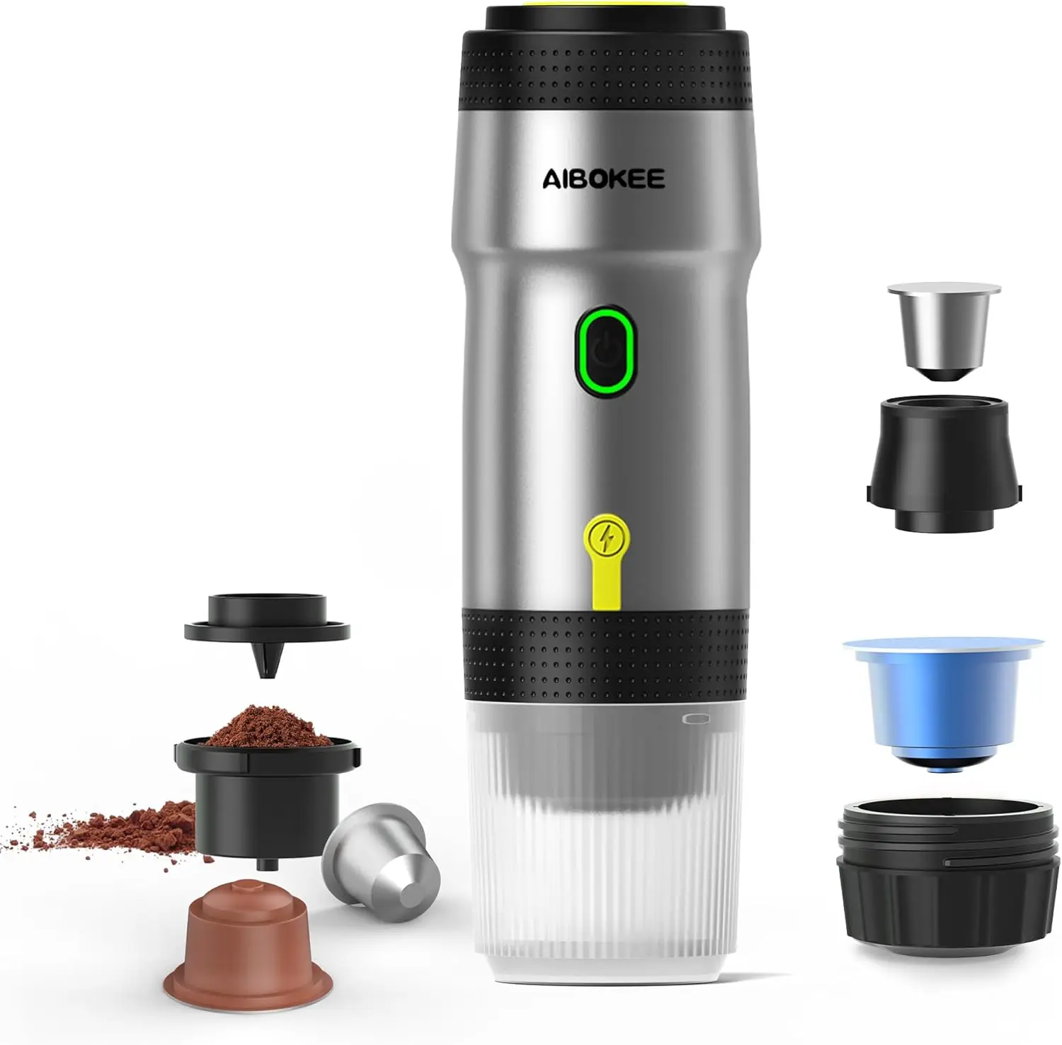 

Portable Espresso Maker,3-in-1Portable Coffee Maker,20 Bar Mini Espresso Machine,Self-Heating Travel Coffee Maker Compatible wit