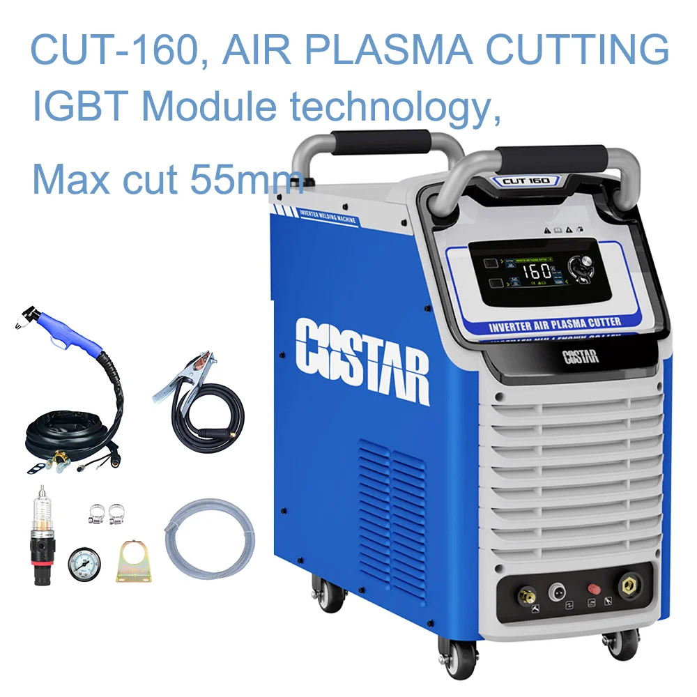 High Reliability 160A Aluminum Plasma Cutter with Handheld Cut Welding Machine for Steel and Max Thickness 55mm Plus