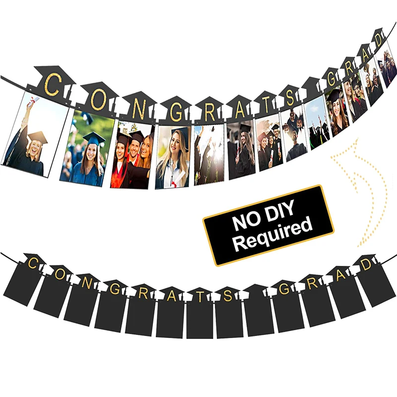 

College Graduation Decorations 2023 for Son/Daughter Personalisation Photo Banner Congrats Grad Graduation Gifts