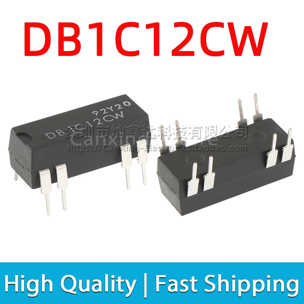 2pcs DB1C12CW DB1C12 DIP8 Dry Reed Relay 12V 1A Normally Open Normally Close Converting Signle Pole Double Throw