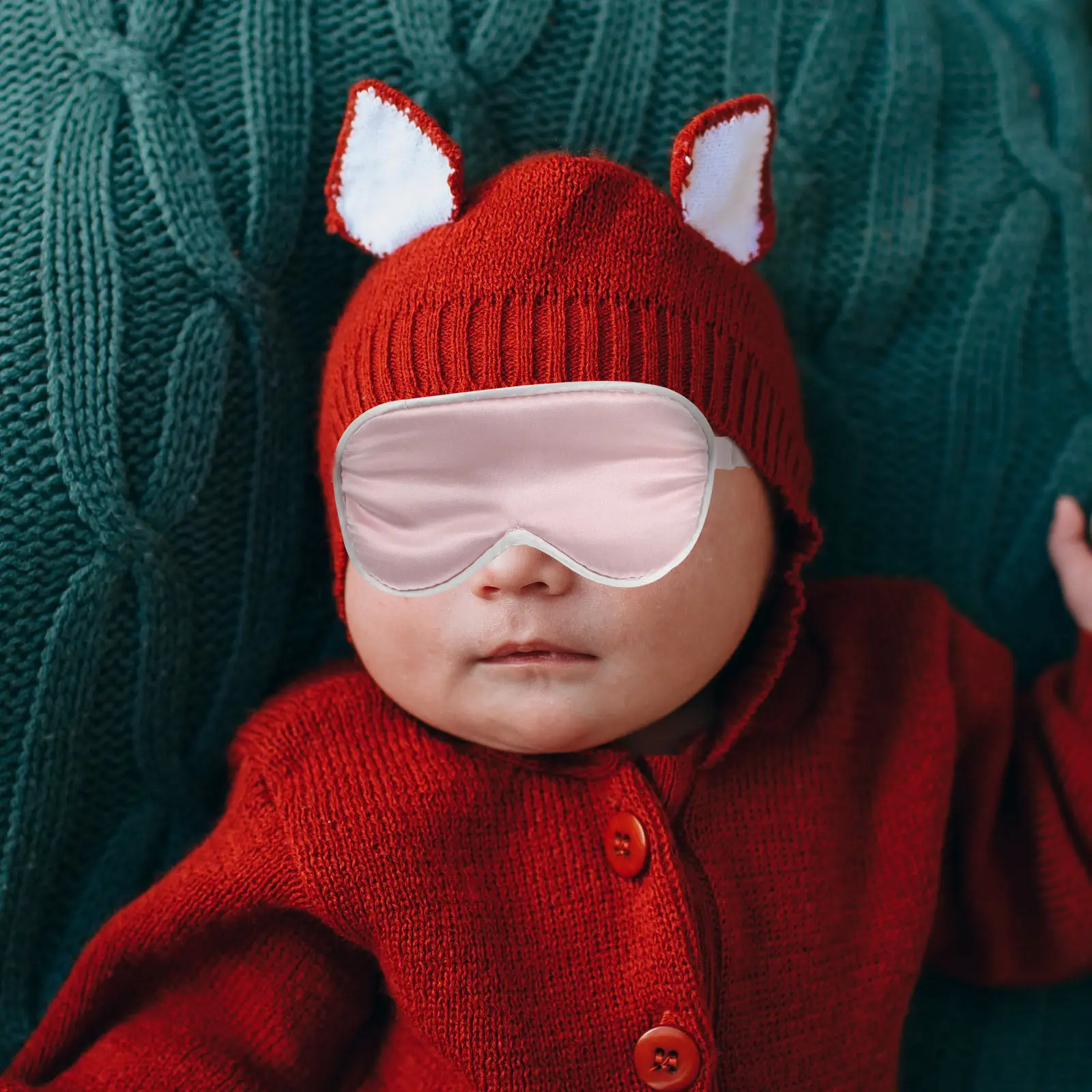 

2Pcs Sleep Eye Mask Premium Breathable Shading Blindfold Comfortable Adjustable Ear Hooks for Quiet Rest