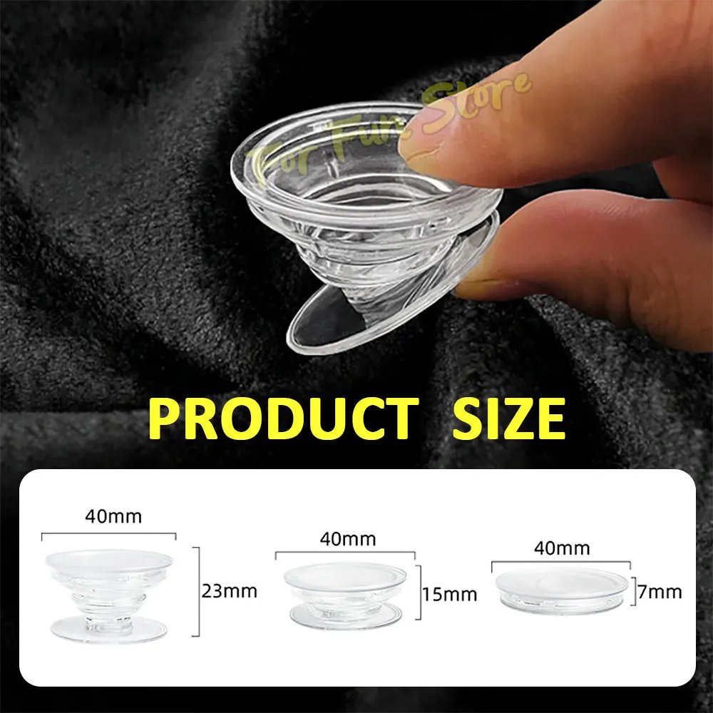 Für Spaß Transparent Faltbare Telefon Buchse Finger Ring GripTok Posket Griff DIY Handy Ständer Basis Grip Halter Zubehör – Detail 1