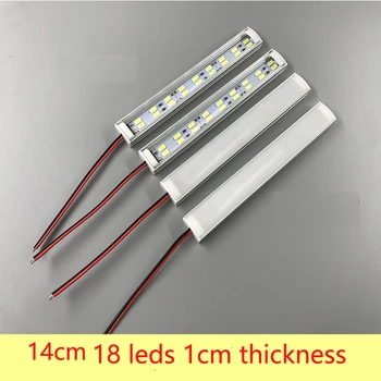 LED Bar Tube 12V 24V Red Green Blue 4000k 9CM 14cm 25cm 3W 5W 10w LED Hard Strip Tube Showcase Machine Board Factory Equipment