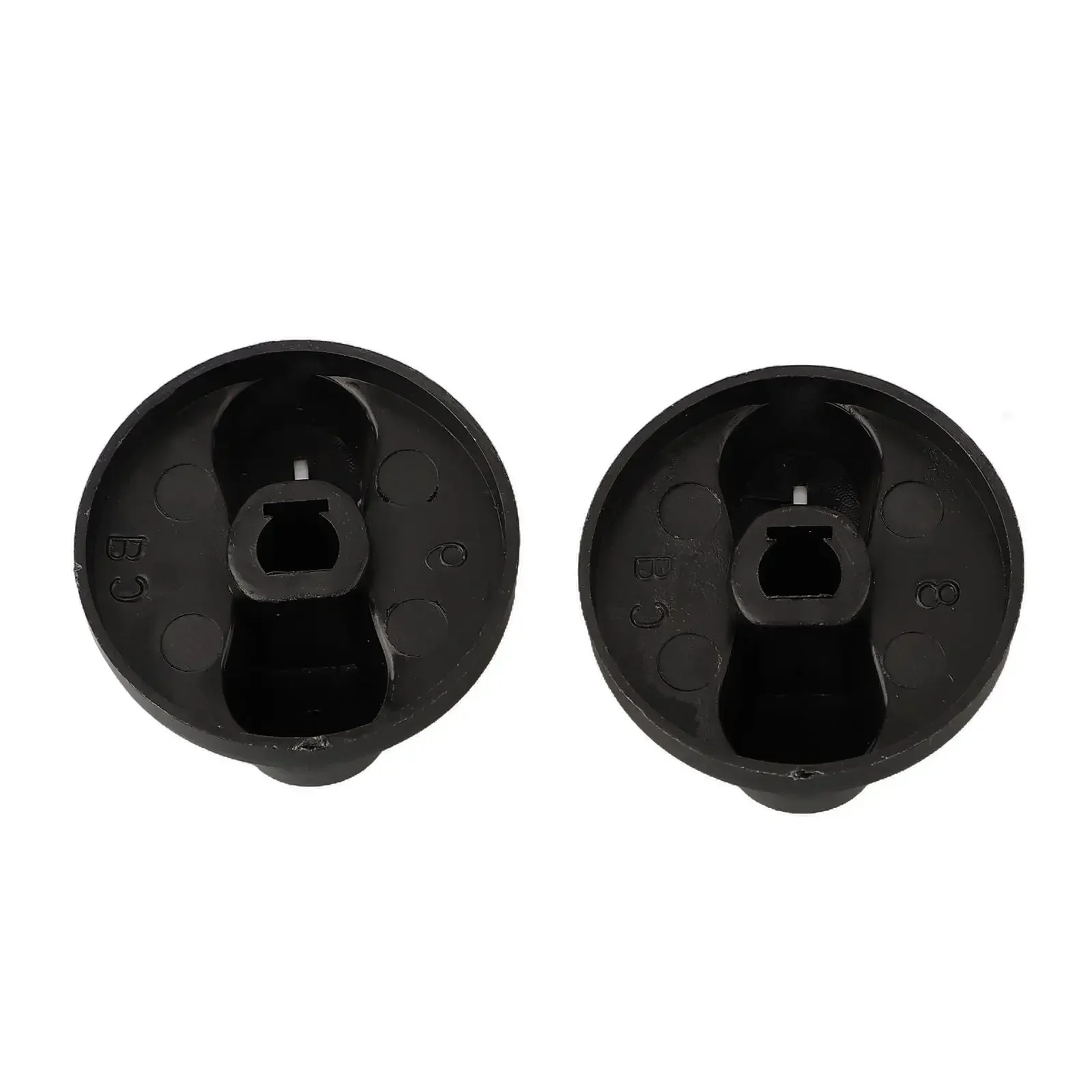 Plastic Knob Rotary Switches High Quality Spare Parts Table Top Stove Part Aperture 8mm Black Color Replacement Button