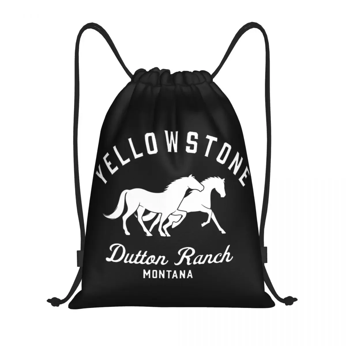 

Dutton Ranch Yellowstone Drawstring Bag Women Men Portable Gym Sports Sackpack Shopping Backpacks