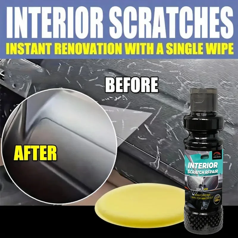 Kunststoff-Reparaturwachs – Reparatur von Kratzern im Auto und Reifenglanz, schwarze Innenseite und Armaturenbrett, Reparatur von Kunststoffoberflächen | Reparaturwachs – Detail 2