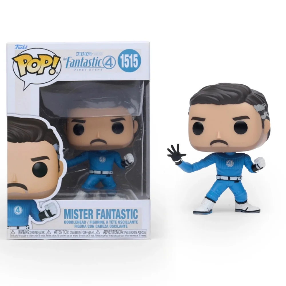 Figura Funko Pop de Mister Fantástico de Los Cuatro Fantásticos: Primeros Pasos # Estatua de Edición Limitada con Licencia Oficial 1515, Regalo Marvel para Fanáticos