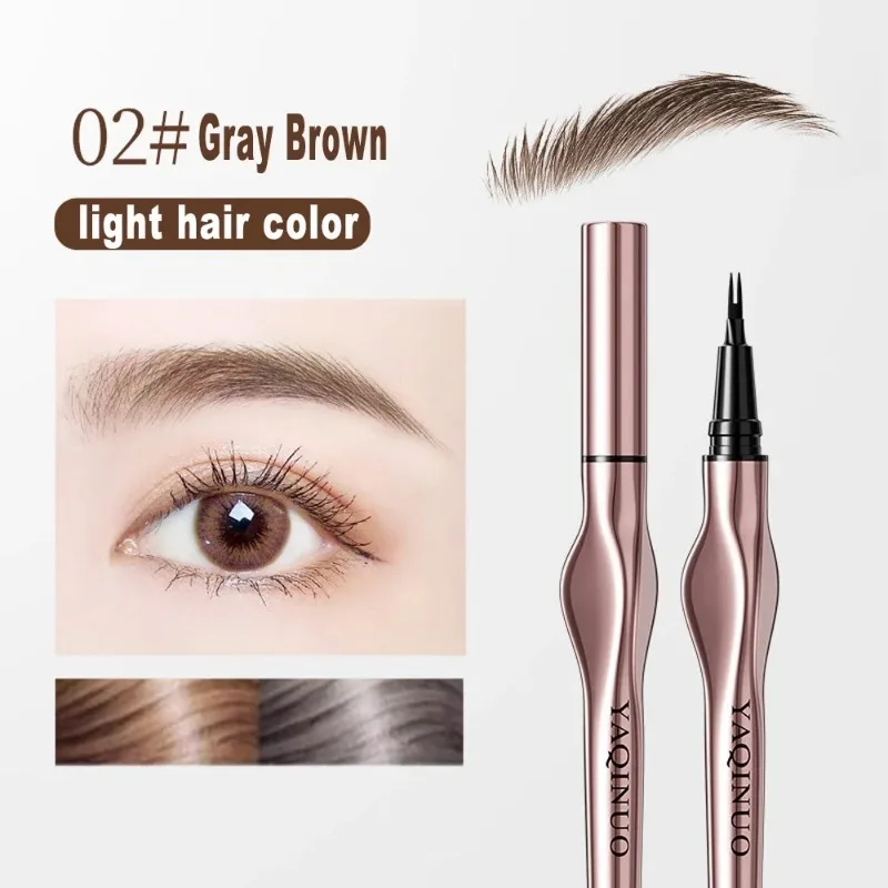 2 Punkte Augenbrauenstift Langlebig Einfach Zu Greifen Augenbraue Tattoo Wasserdicht Dünne Flüssigkeit Liegen Seidenraupe Stirn Stift Koreanische Make-Up neue