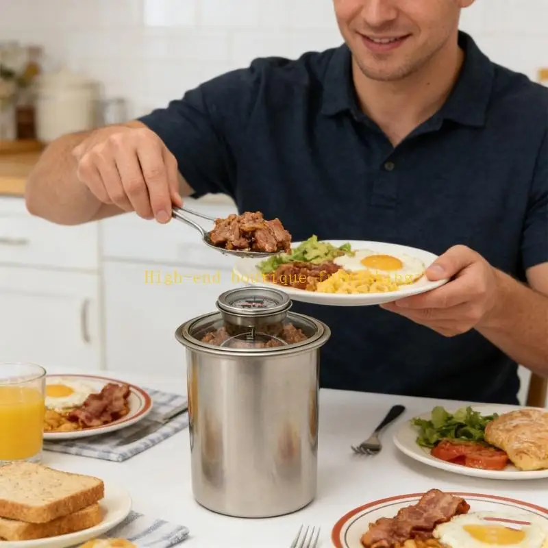 L9NB Professional Steamer With Visible Glass Lid And Included Temperature Monitor
