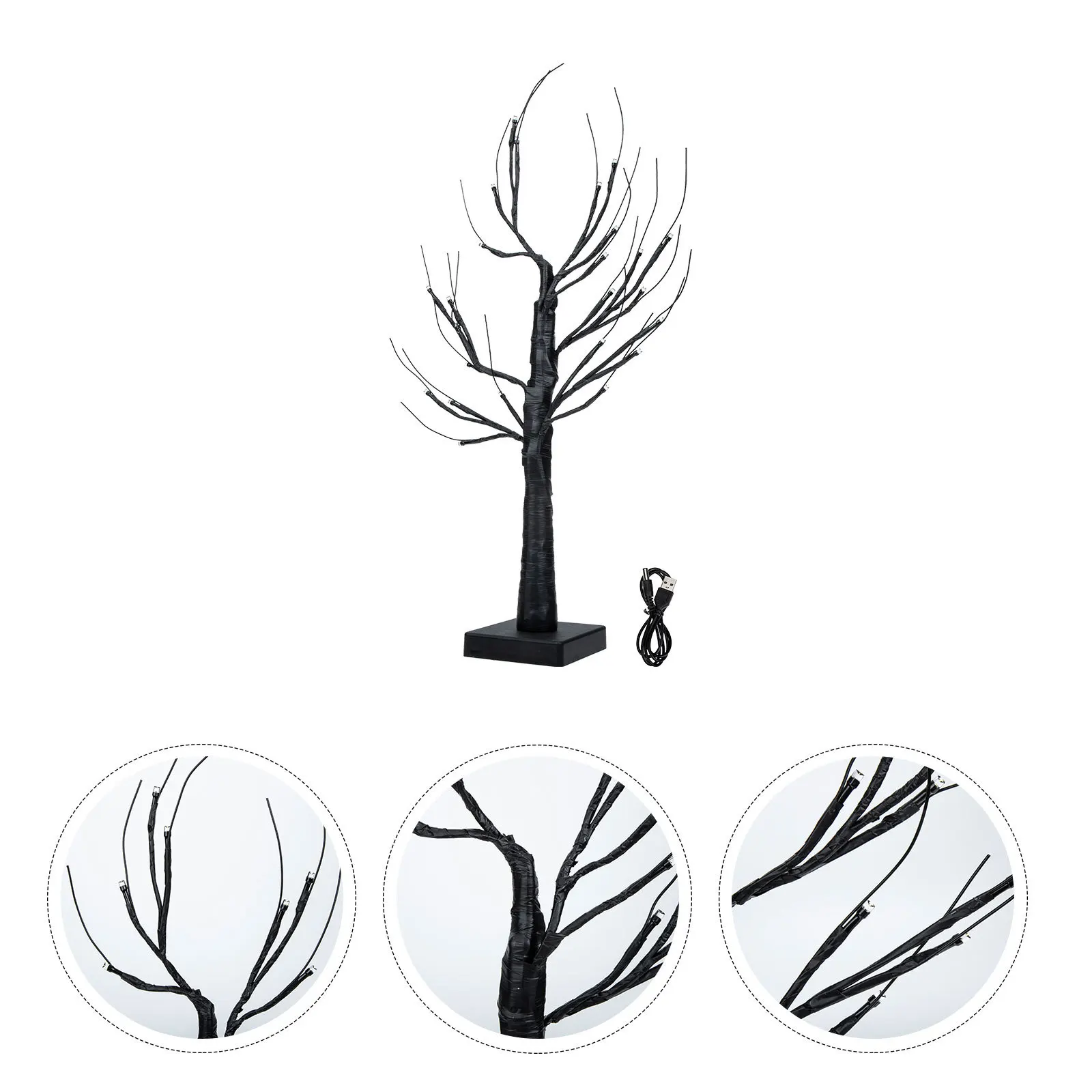 

LED Birch Tree Light Creative Birch Shaped Night Lamp Desktop Table Lamp Operated Decorative Lighted Bonsai Tree