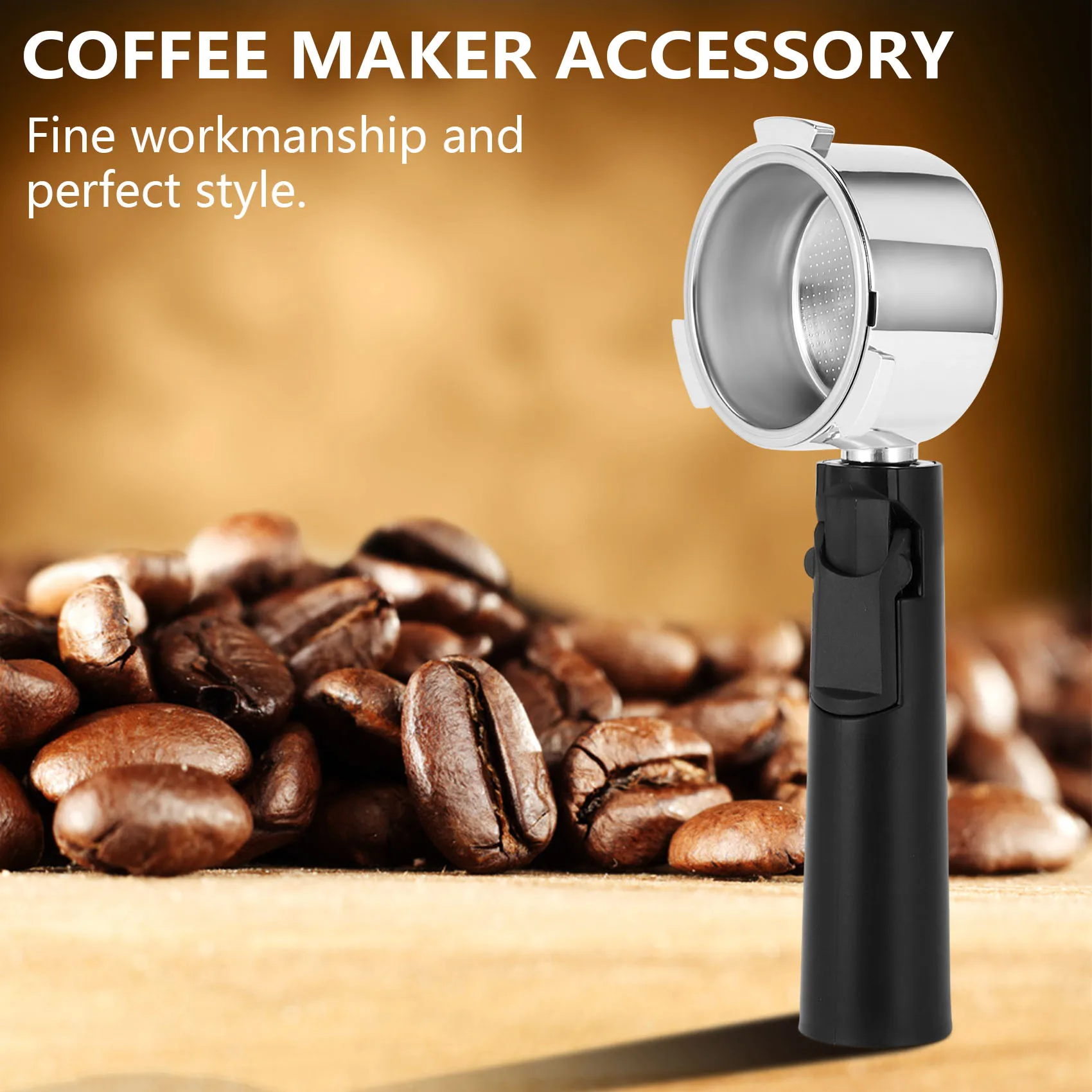 51Mm Bottomless Filter Coffee Machine Accessories Domestic Coffee Machine Accessories Bracket Handle Hollow Handle