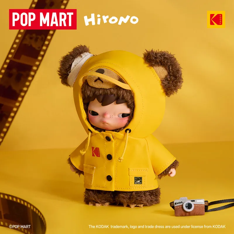 Genuine POPMART Hirono × Kodak Vinyl Plush Pendant Blind Box Toy