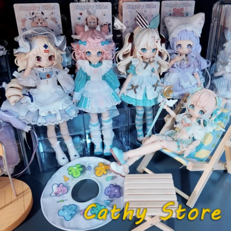 

Подлинная Onemore 1/8 Bjd Mjd Sugary Girls Series Joint Mobility Doll слепая коробка Mystery Box Desktop Decor Kawaii Surprise Toy Gift