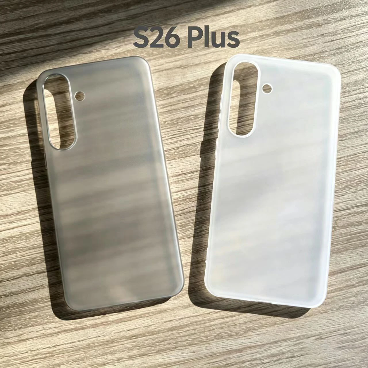 For Samsung Galaxy S26 Plus Ultra Thin Soft Matte Phone Case For Samsung S26+ S26Plus Shockproof Cover Clear White Gray Coque