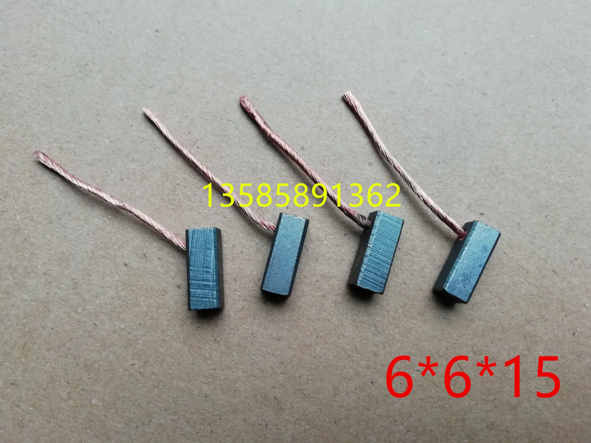 

4pcs Carbon Brush 6*6*15 for Car Fan Window Lift motor