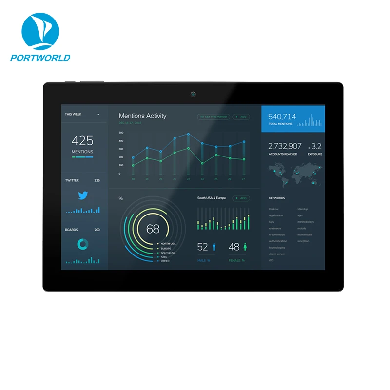 Touch Screen Linux POE Embedded KNX 10.1