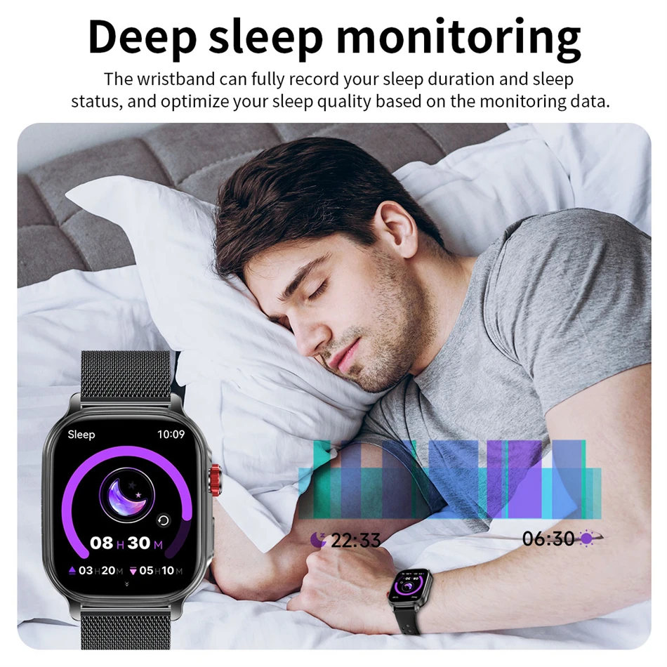 Neue Langlebige 1400mAh Batterie Smartwatch für Männer IP68 Wasserdicht LED-Taschenlampe 2,01" HD Bluetooth-Anruf Sport-Smartwatch für Frauen 2026 – Detail 11