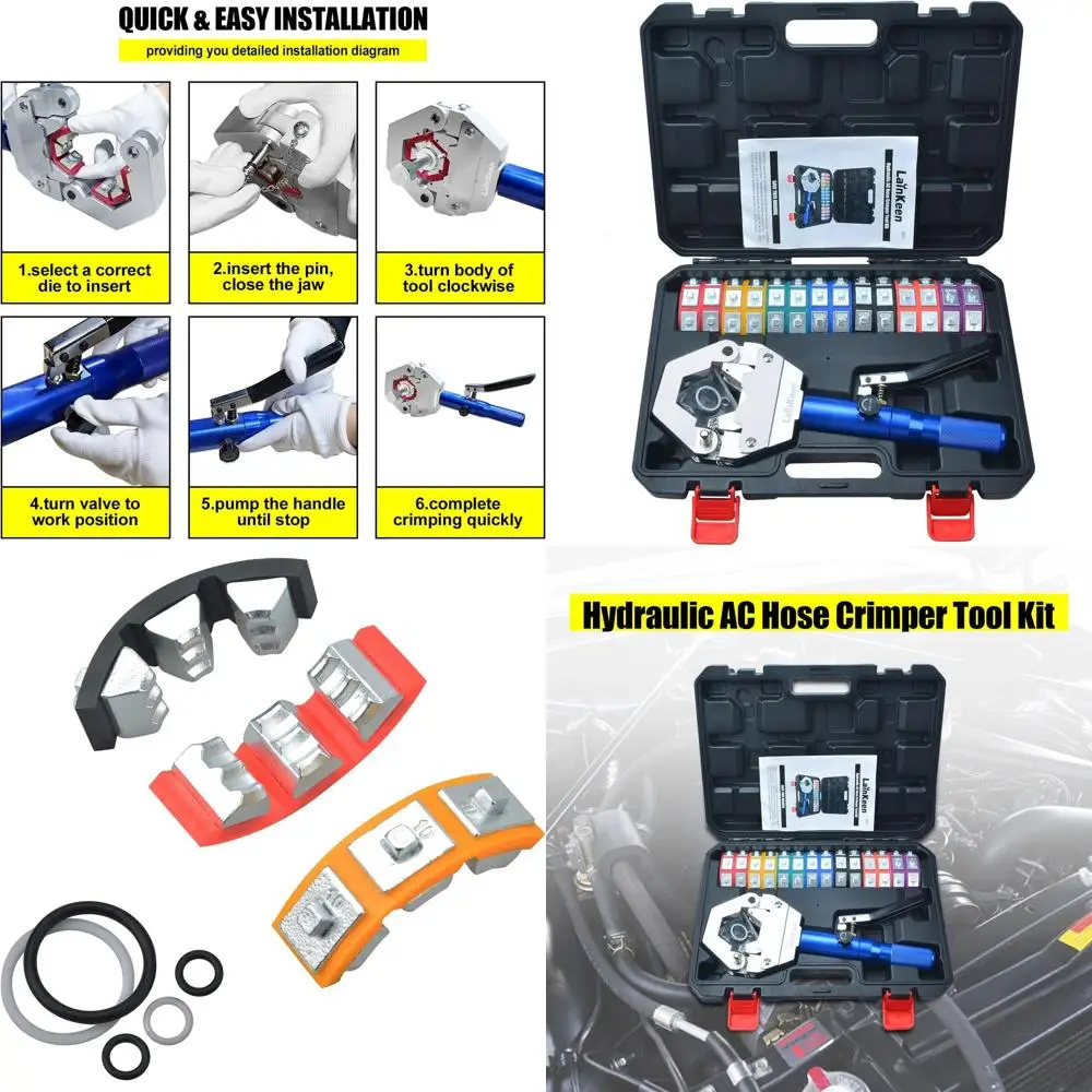 

Ручной гидравлический пресс для обжима шлангов кондиционеров, модель 71500