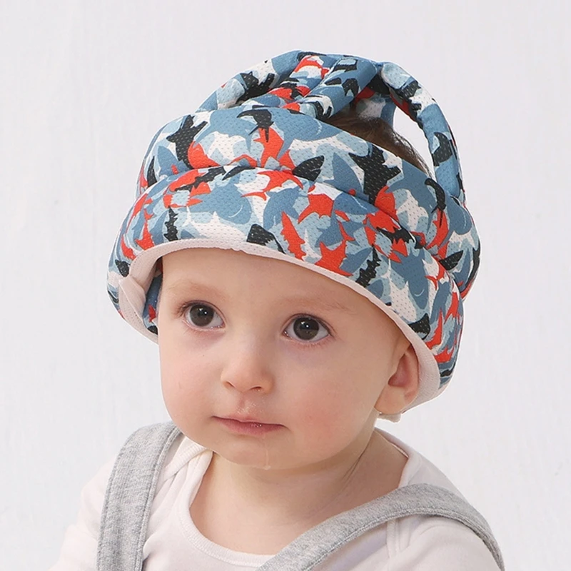 Toddler Baby Safety Helmet Adjustable Cushion Breathable Infant Baby Protection Hat Anti-Fall No Bumps for Crawling Walking