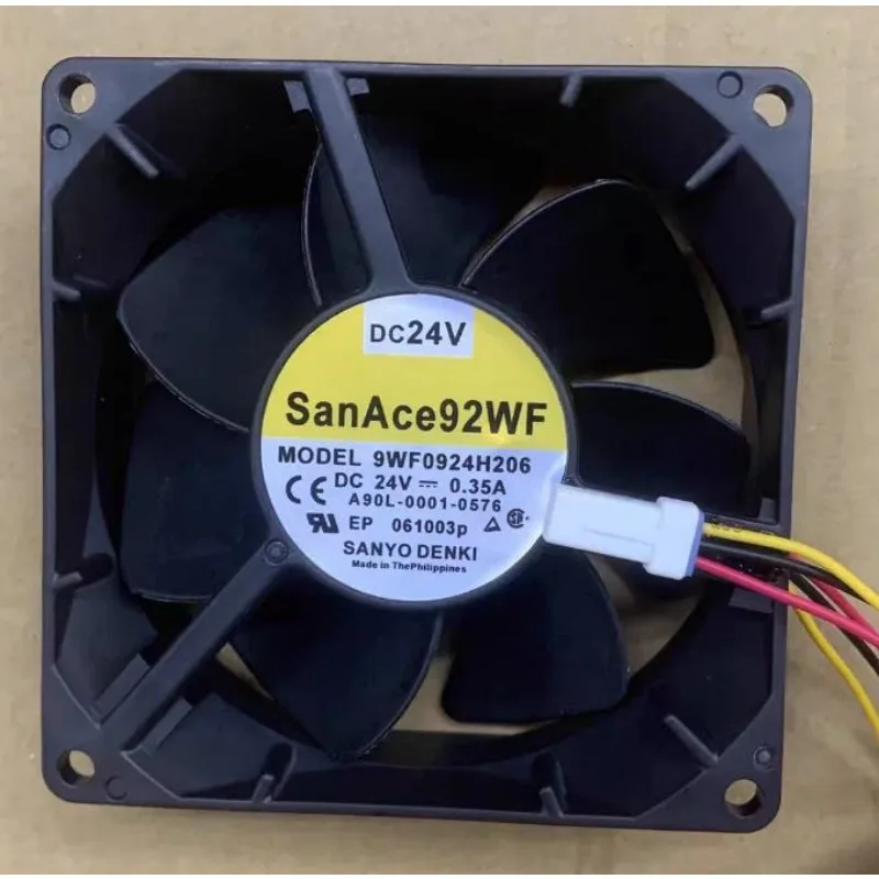 New Cooler Fan for Sanyo 9WF0924H206 24V 0.35A Cooling Fan 92x92x32mm