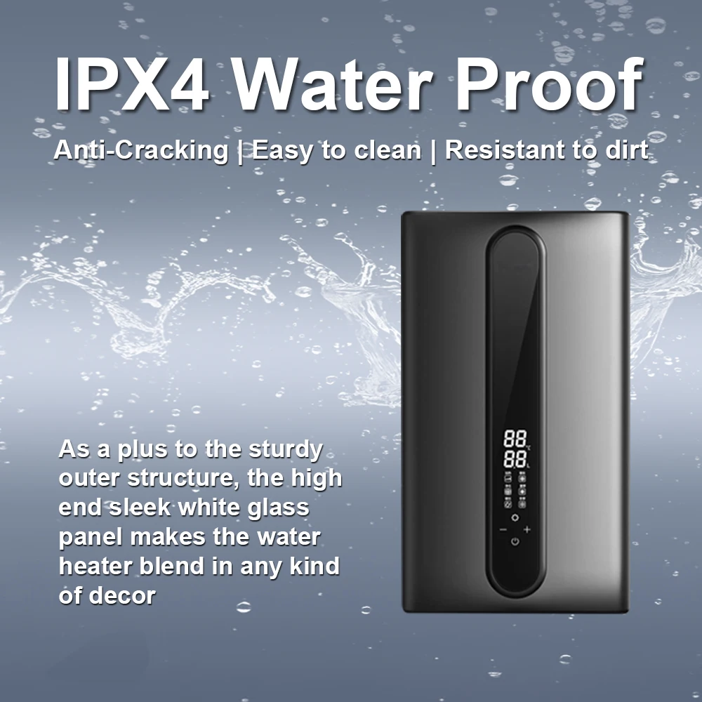 Water Heater 380V-400V 3 Phases OEM ODM 24kW Wall Mounted Chauffe Eauwater Heater Tankless Electric Instant Hot Water Heater For