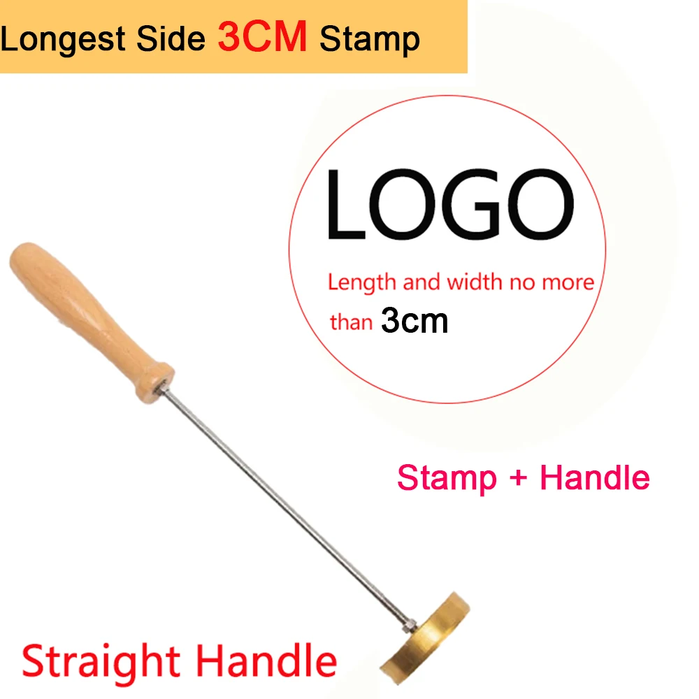 Personalisierter Brandstempel mit LOGO für Holzbearbeitung, Steak, BBQ, Lederhandwerk, Messing-Heizwerkzeug, DIY Steak, Burger, Holz