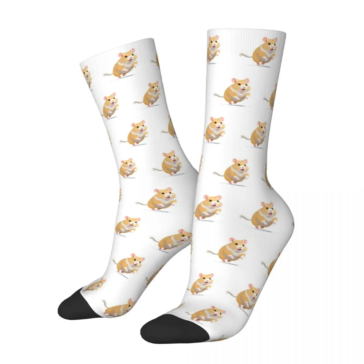 A Hamster Unisex Winter Socks Hip Hop Happy Socks Street Style Crazy Sock