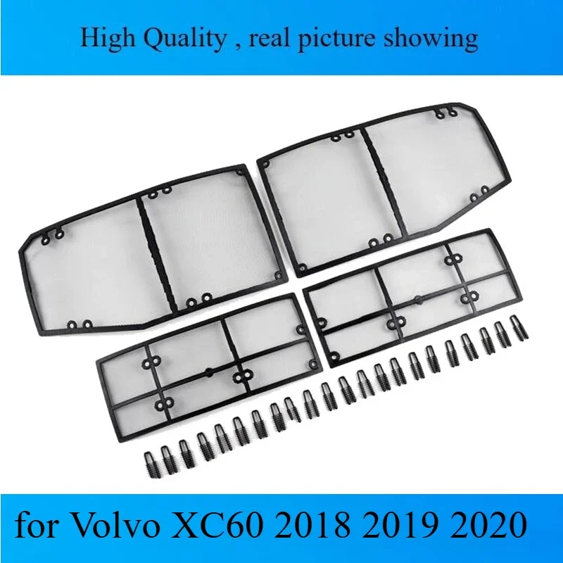 Car Insect Screening Mesh Front Grille Insert Net for Volvo XC60 2018 2019 2020 Insect Grille Mesh Grill Inserts Net