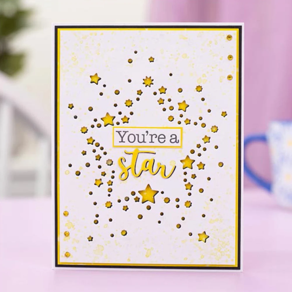 Lucky Goddess Metal Cutting Dies Shining Star Diy Scrapbooking Photo Album Decorative Embossing Paper Card Crafts