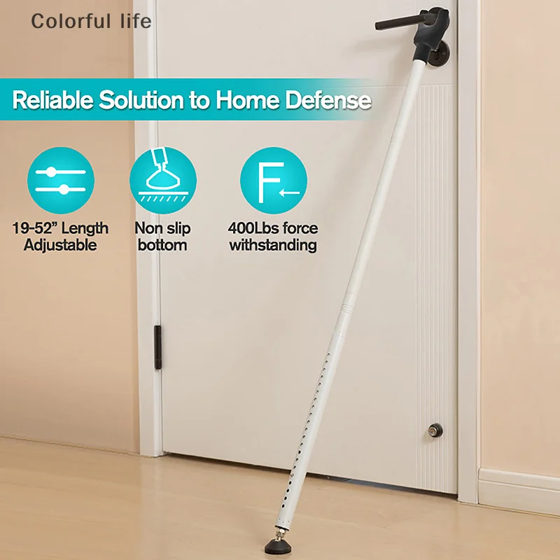 

Sliding Door Lock Bar 41-52 Inch Adjustable Door Security Bar Removable Door Stopper Security Patio Door Bar Glass Door Jammer