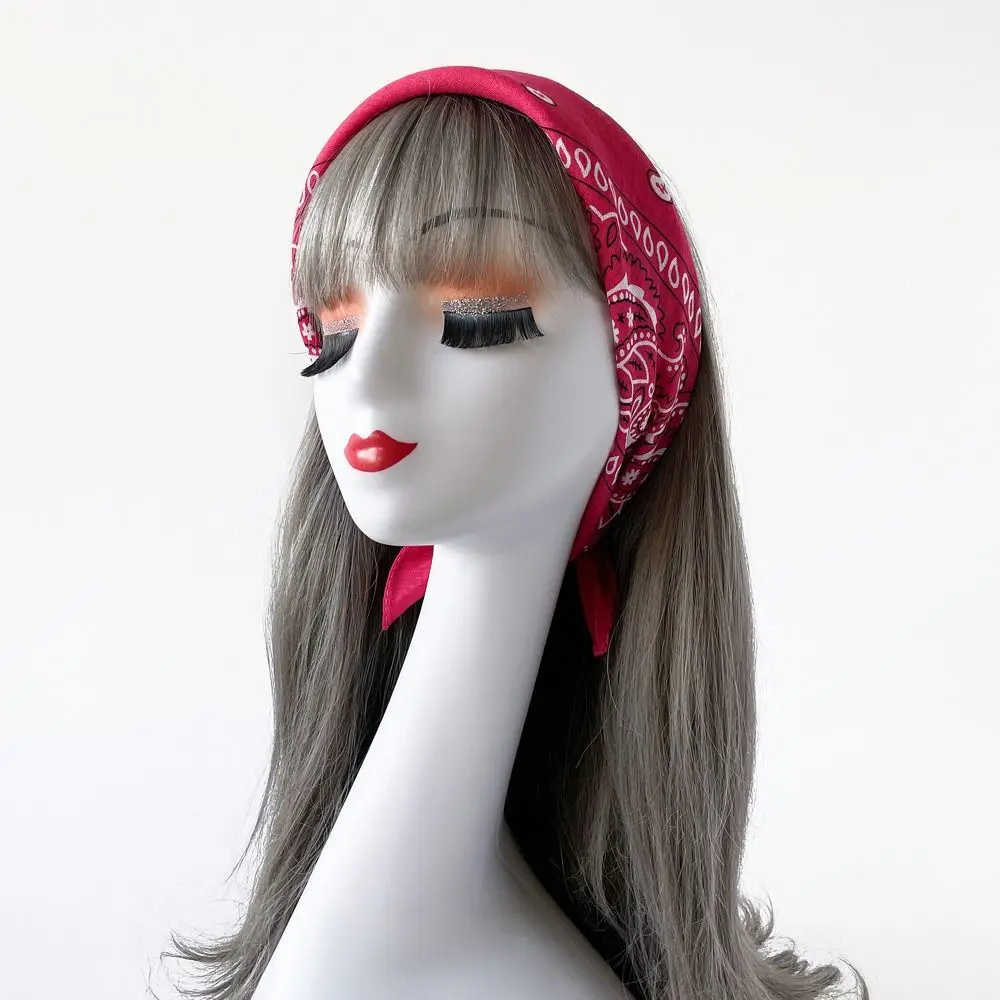 Повязка на голову, маленький квадратный шарф, треугольный шарф, шарф, повязка для волос, шарфы с принтом кешью, шейный платок, шелковый шарф с принтом в стиле хип-хоп, пляжный шарф